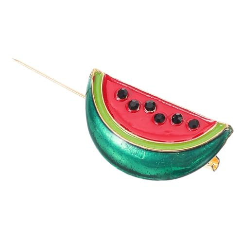 Healvian 4 Stück Retro Kreative Wassermelonen Brosche Hochwertiger Legierung Modischer Anstecker für Damen Langlebiger Modeschmuck für Hochzeit Weihnachten Party und Alltagsmode von Healvian