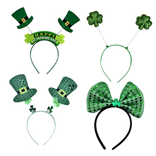 Healvian 4er-pack St. Patricks Day Hut Stirnband Set Stirnband Für Day Party Dress up von Healvian