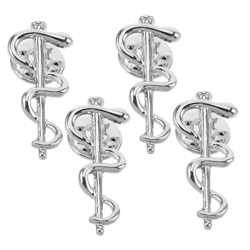 Healvian 4stücke Schlangen-anstecknadel Süße Tierbrosche Stilvolle Hemd-anstecknadel Glücksschmuck Party-dekor Für Halloween Weihnachten Geburtstag von Healvian