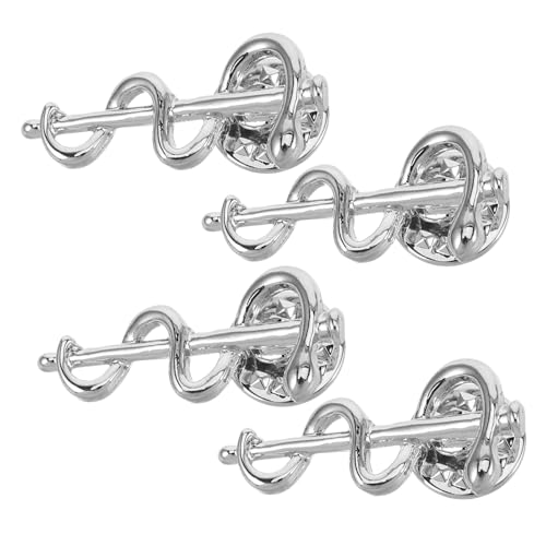 Healvian 4stücke Schlange-anstecknadel Aus Zinklegierung Süße Tierkreiszeichen-brosche Stilvolle Hemd-anstecknadel Für Halloween Weihnachten Geburtstag von Healvian