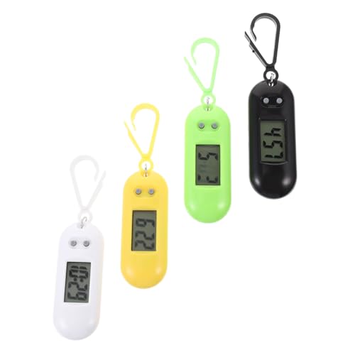 Healvian 4stücke Led Taschenuhr Schlüsselanhänger Lustige Uhr Für Prüfungen Vielseitig Einsetzbar Zufälligen Farben Einfach Abzulesen Und Langlebig von Healvian