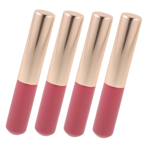 Healvian 4 Stück Silikon Lippenpinsel mit Schützendem Deckel Weiche Langlebige Make Up Bürsten für Präzises Auftragen von Lippenstift Concealer und Lipgloss Tragbar für Frauen und Unterwegs von Healvian