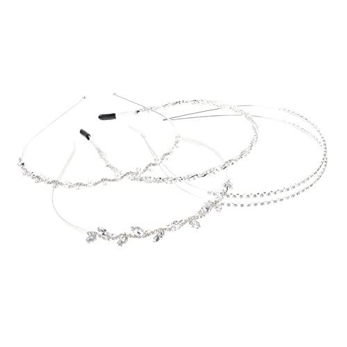 Healvian 4stücke Teiliges Braut-stirnband Mit Perlen Und Strass Hochzeits-haaraccessoires Für Bräute Und Brautjungfern Eleganter Kopfschmuck Für Besondere Anlässe von Healvian