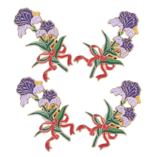 Healvian 4stücke Blumennadeln Aus Zinklegierung Modische Broschen Mit Blumenmotiv Vielseitige Anstecknadeln Für Rucksäcke Kleidung Und Taschen von Healvian