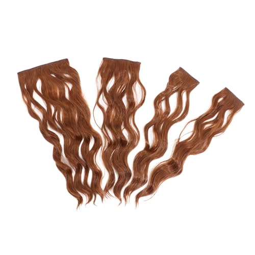 Healvian 4 Stück Teiliges Clip In Haarteil Wellige Locken Haarverlängerungen für Damen Natürliches Volumen Langes Haar Einfache Anwendung Komfortabel und Atmungsaktiv von Healvian
