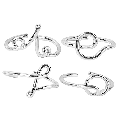 Healvian 4 Stück Teiliges Damen Ring Eleganter Finger Schmuck Verstellbarer Ring für Frauen Modisches Accessoire Healvian 4 Stück Teiliges Damen Ring Eleganter Finger Schmuck Verstellbarer Ring für Frauen Modisches Accessoire von Healvian