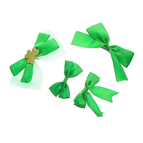 Healvian 4 Stück Teiliges Festliches Haar Accessoire mit Schleifen für Erwachsene Patrick's Day Haarnadeln für Partys und Feiern von Healvian
