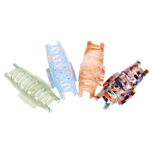 Healvian 4 Stück Teiliges Große Acetat Haarklammern Damen Stilvolle Haarklammern Rutschfestes Design für Dickes und Normales Haar Geeignet Vielseitig Einsetzbar für Alltag und Büro von Healvian