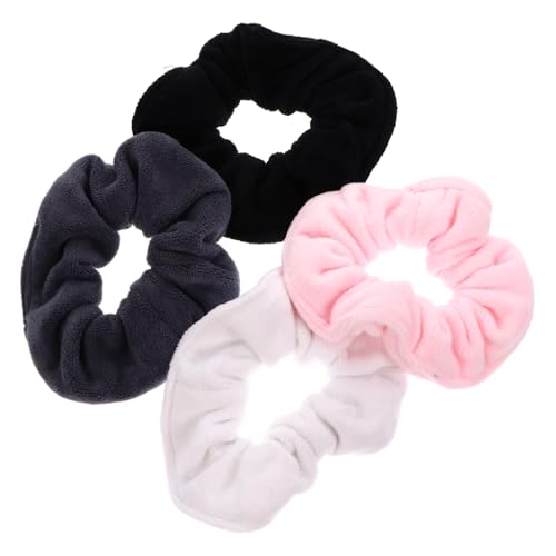 Healvian 4 Stück Teiliges Große Weiche Haargummis aus Mikrofaser Sanfte Elastische Haarringe in Rosa Schonende Haarschmuck für Damen und Mädchen Vielseitig Kombinierbar Langlebig und von Healvian