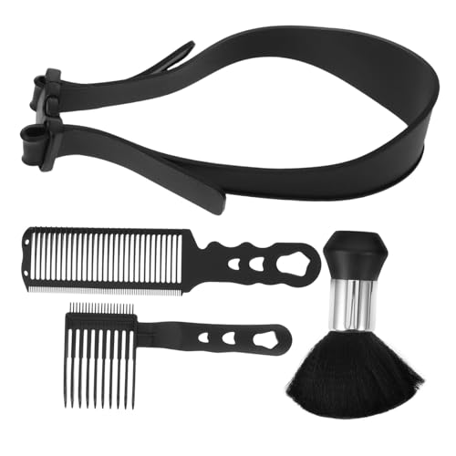 Healvian 4 Stück Teiliges Herren Barber Flat Top Kamm Haarstyling mit Präzisions-längenmesskamm Positionierungskamm und Nackenduster für DIY Haarschnitt und Salongebrauch Healvian 4 Stück Teiliges Herren Barber Flat Top Kamm Haarstyling mit Präzisions-längenmesskamm Positionierungskamm und Nackenduster für DIY Haarschnitt und Salongebrauch von Healvian