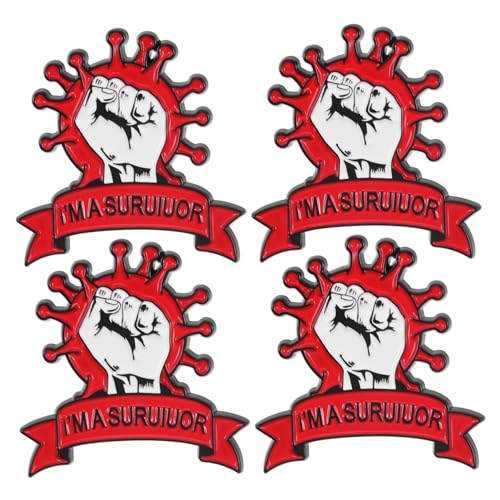 Healvian 4 Stück Teiliges Kreative Anstecknadel Broschen für Kleidung Taschen Schals Einzigartige Dekoration mit Feiner Verarbeitung für Accessoires von Healvian