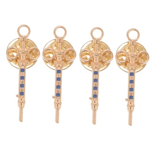 Healvian 4 Stück Teiliges Kreative Injektor Form Legierungs Broschen Stilvolle Öl Abzeichen Accessoires für Kleidung von Healvian