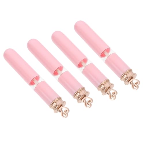 Healvian 4 Stück Teiliges Leere Nachfüllbare Lippenpflege Tuben aus Leichtem Kleine Lipgloss Behälter für DIY Lipgloss Lip Oil Lip Dye Flüssigkeiten als für Damen von Healvian