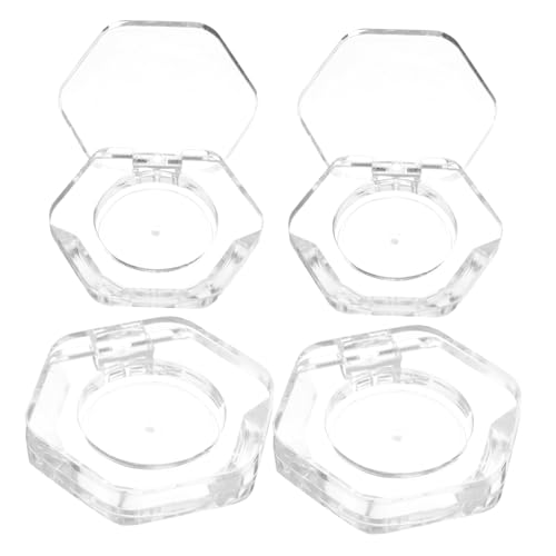 Healvian 4 Stück Teiliges Leere Sechseckige Lidschatten pan Nachfüllbare Kosmetikbehälter Transparent Kompakt und Leicht für Damen Reise Make up DIY Zubehör Healvian 4 Stück Teiliges Leere Sechseckige Lidschatten pan Nachfüllbare Kosmetikbehälter Transparent Kompakt und Leicht für Damen Reise Make up DIY Zubehör von Healvian