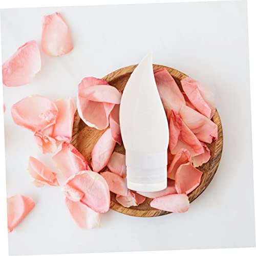 Healvian 4 Stück Teiliges Lotion Reise Flaschen Squeeze Flaschen aus Sicherem in Grün Orange Weiß für Shampoo Duschgel Lotion Kosmetik und Handcreme Nachfüllbar und Auslaufsicher von Healvian