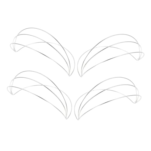 Healvian 4 Stück Teiliges Metall Haarreifgestell Lagige DIY Kronenbasis Stabile Krone für Hanfu Haarschmuck Vielseitiger Kopfschmuck für Cosplay Traditionelle Hochzeiten Kreative von Healvian