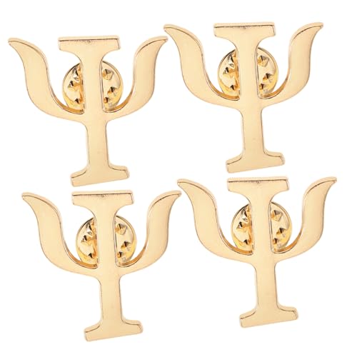 Healvian 4 Stück Teiliges Psychologen Brosche Pins im Retro Griechischen Stil Dekorative Anstecker für Kleidung Taschen und Anzüge Design Abzeichen für Positive von Healvian