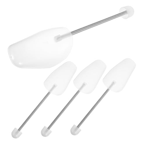 Healvian 4 Stück Teiliges Schuhspanner aus Transparentem Kunststoff mit Verstellbarem Federsystem Schuhformer für Herren Geeignet für Sneaker und Stiefel Schützt vor Verformung und Sorgt von Healvian