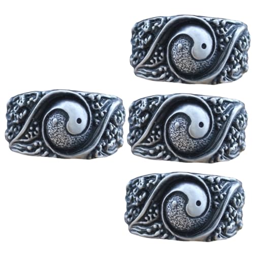 Healvian 4 Stück Transitring Chinesischer für Kupferring chinesischer Kupferschmuck Healvian 4 Stück Transitring Chinesischer für Kupferring chinesischer Kupferschmuck von Healvian
