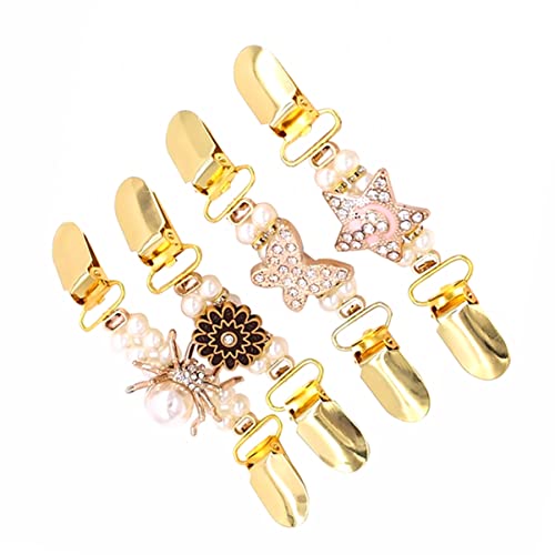 Healvian 4stücke Pullover-cardigan-clips Kreative Entenschnabel-klammern Kleidungszubehör Für Strickjacken Pullover Kleider Schals Und Tücher von Healvian