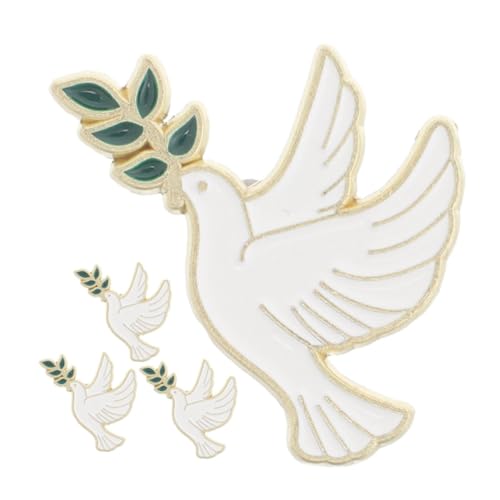 Healvian 4 Stück Vintage Tierbroschen für Frauen Metallvögel für Kleidung Rucksäcke und Taschen für Familie und Freunde von Healvian