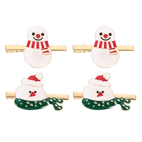 Healvian 4stücke Weihnachts-haarspangen Santa Duckbill Clips Mit -design Haarschmuck Für Festliche Anlässe Und Cosplay Für Damen Und Mädchen von Healvian