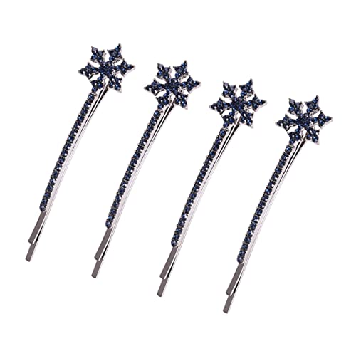 Healvian - Haltbare Schneeflocken-haarnadel Für Damen 4er-pack Modische Haarnadel-haarspange Für Weihnachten Hochzeiten Und Partys von Healvian