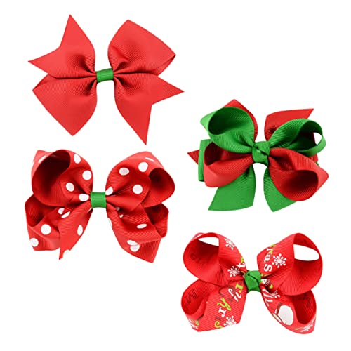 Healvian 4stücke Weihnachts Haarschmuck Mit Schleifen Festliche Haarspangen Für Erwachsene Und Mädchen Party Accessoires Für Weihnachten Und Feierlichkeiten von Healvian