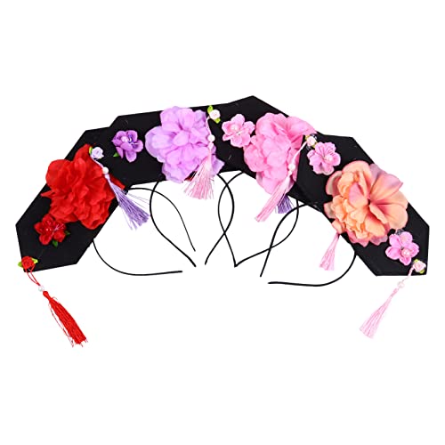 Healvian 4stücke Vintage Qing Junge Mädchen Haarbänder Traditionelle Chinesische Haaraccessoires Für Performance Kostüm Und Feste Farbe Zufällig von Healvian