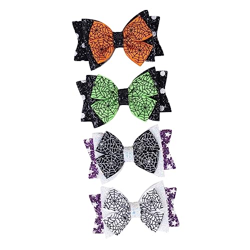Healvian 4stücke Halloween Haarspangen Mit Faux- Schleifen Für Haaraccessoires Für Halloween-kostümpartys Und Fotografie von Healvian