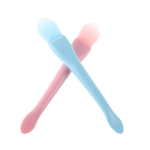 Healvian 4 Stücke Teiliges Pinsel aus Weichem Silikon mit Doppelseitigem und Löffel Präzise Fishtail Form für Gleichmäßiges Auftragen von Gel und Crememasken Vielseitige Beauty Tools für von Healvian