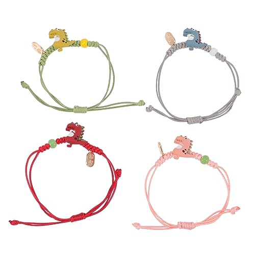 Healvian 4-Teilige Schnur Dinosaurier-Armband passende Armbänder Tierarmbänder Armbandschmuck Mädchen Armbänder Schmuck Dinosaurier-Charme Armband Seil Healvian 4-Teilige Schnur Dinosaurier-Armband passende Armbänder Tierarmbänder Armbandschmuck Mädchen Armbänder Schmuck Dinosaurier-Charme Armband Seil von Healvian