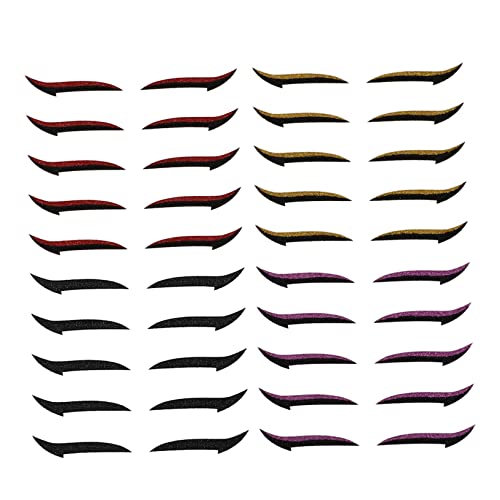 Healvian 40paare Eyeliner Aufkleber Wasserfest Und Einfach Anzuwenden Für Perfektes Augen-make-up Verschiedenen Farben Für Frauen Und Mädchen Passend Zu Jedem Outfit von Healvian