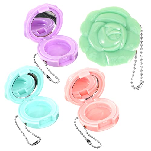 Healvian 4Stücke Kosmetikbehälter Rosenoptik Leere Lippenstift Und Lidschattenboxen Für Damen Für Reisen Und DIY Kosmetik Behälter von Healvian