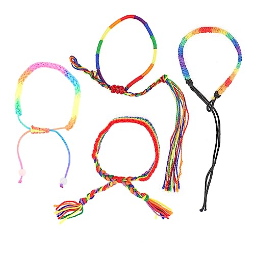 Healvian 4Stücke Regenbogenarmbänder Handgefertigte Stolzarmbänder Hautfreundlich Perfektes für Freunde für Pride Events Festlichkeiten Healvian 4Stücke Regenbogenarmbänder Handgefertigte Stolzarmbänder Hautfreundlich Perfektes für Freunde für Pride Events Festlichkeiten von Healvian