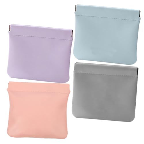 Healvian 4stücke Kleine Kosmetiktasche Für Damen Tragbare Reise-Makeup-Tasche Mit Selbstschließendem Design Aufbewahrungstasche Für Make-up Lippenstift Und Kleine Gegenstände von Healvian