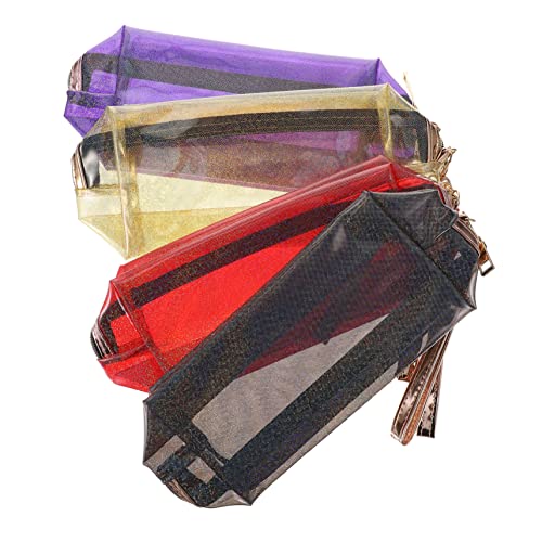 Healvian 4stücke Teilige Holografische Kosmetiktaschen Irisierende Make-up Aufbewahrungstasche Reise-Kosmetik Organizer Für Lippenstifte Lotionen Und Kleine Utensilien von Healvian