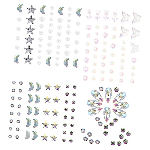 Healvian 4blätter Selbstklebende Gesichtsjuwelen Und Nail Gems Sticker Bögen Mit Funkelnden Strasssteinen Für Partys Festivals Halloween Und Cosplay-dekorationen Für Kreative Healvian 4blätter Selbstklebende Gesichtsjuwelen Und Nail Gems Sticker Bögen Mit Funkelnden Strasssteinen Für Partys Festivals Halloween Und Cosplay-dekorationen Für Kreative von Healvian