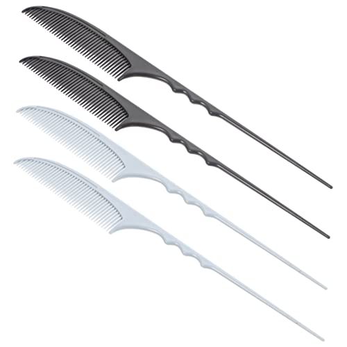 Healvian 4stücke Anti-statik Haarkämme Feine Und Tail Combs Für Präzises Haarstyling Und Parting Für Friseure Und Heimgebrauch Leicht Und Tragbar Für Damen Und Herren von Healvian