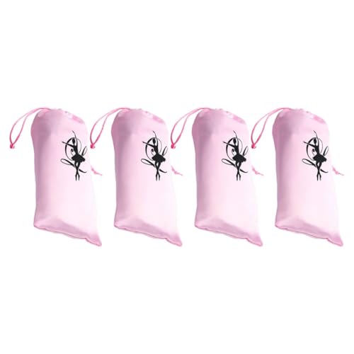 Healvian 4stücke Balletttasche Für Mädchen Tragbare Schuhaufbewahrungstasche Ballettschuhbeutel Mit Kordelzug Geeignet Für Tanztraining Und Reisen von Healvian