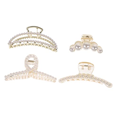 Healvian 4stücke Haarklammern Für Frauen Und Mädchen Künstliche Perlen Pp-material Haarspangen Für Dickes Und Dünnes Haar Haarstyling-tool Healvian 4stücke Haarklammern Für Frauen Und Mädchen Künstliche Perlen Pp-material Haarspangen Für Dickes Und Dünnes Haar Haarstyling-tool von Healvian