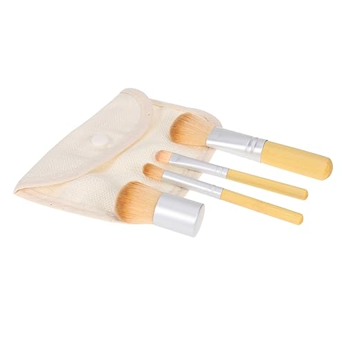 Healvian 4stücke Kosmetikpinselset Mit Bambusgriff Und Borsten Für Make-up Puder Und Inklusive Leineltasche Geeignet Für Damen Und Täglichen Gebrauch Healvian 4stücke Kosmetikpinselset Mit Bambusgriff Und Borsten Für Make-up Puder Und Inklusive Leineltasche Geeignet Für Damen Und Täglichen Gebrauch von Healvian