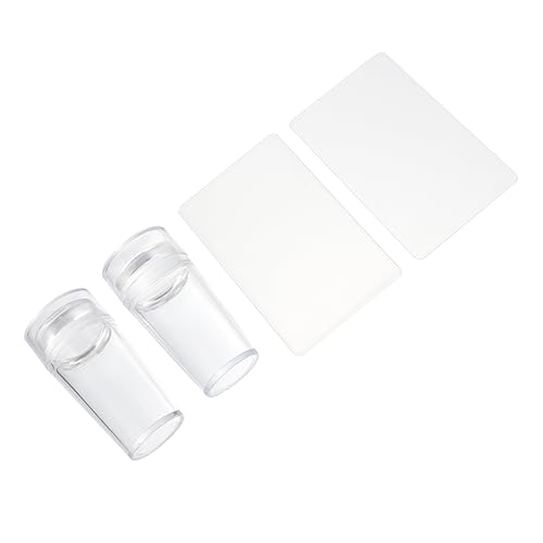 Healvian 4stücke Nagelstempelkopf Nail Art Stamper Kits Mit Nagelstempel-vorlagen Für Maniküre-stempel Und Nagelschablonen Nagelart-platte Für Diy Nail Art Stamping von Healvian