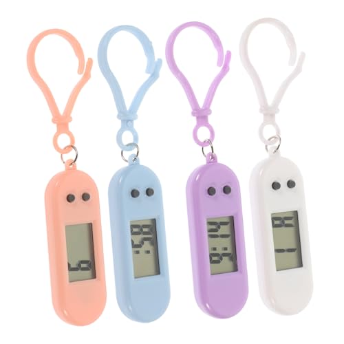Healvian 4stücke Taschenuhr Schlüsselanhänger Elektronische Uhr Clip Junge Mädchen Studenten Mit Einfacher Zeitablesung Gemischte Farben Healvian 4stücke Taschenuhr Schlüsselanhänger Elektronische Uhr Clip Junge Mädchen Studenten Mit Einfacher Zeitablesung Gemischte Farben von Healvian
