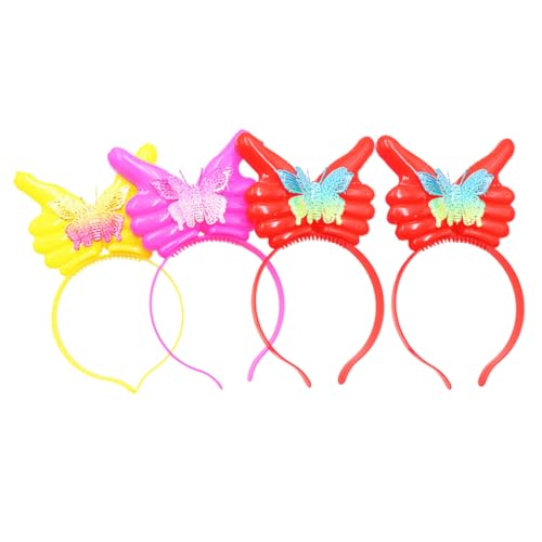Healvian 4stücke Teiliges Leuchtender Haarreifen Für Halloween Bunte Kreative Kopfbedeckung Für Partys Cosplay Und Maskeraden Für Festlichkeiten Und Veranstaltungen von Healvian