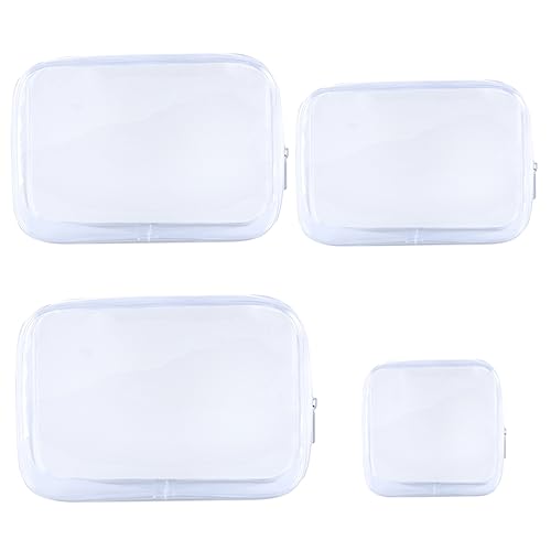 Healvian 4stücke wasserdichte Transparente Kosmetiktasche Reise-Make-up-Organizer Tragbare Schminktasche Multifunktionale Aufbewahrungstasche Für Kosmetika Und Alltagsgegenstände von Healvian