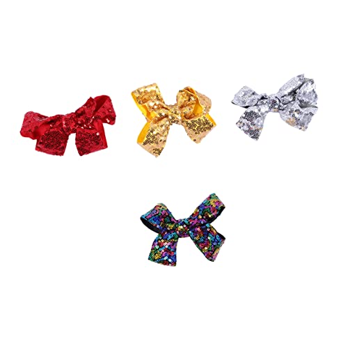 Healvian 4stücke Teiliges Weihnachts-haarspangen Mit -bowknot Bunte Haarklammern Für Mädchen Festliche Haaraccessoires Für Partys Und Besondere Anlässe von Healvian