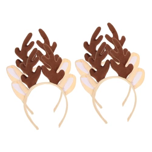 Healvian 4stücke Weihnachts-haarreif Mit Niedlichen Rentier-antlern Dekorativer Kopfschmuck Für Partys Und Festlichkeiten Für Weihnachten Und Feiern von Healvian