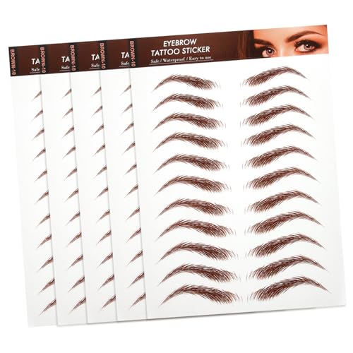 Healvian 5blätter Augenbrauen Wasserfest Simulation Augenbrauen Make-up Transfer Aufkleber Kit Sticker Für Zubehör Sticker Transfer von Healvian