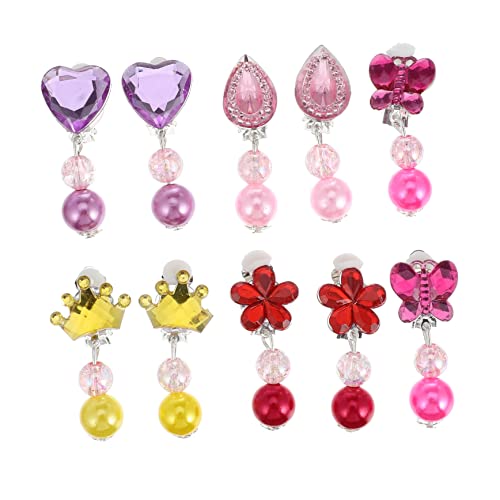 Healvian 5 Paare Ohrclips mit Bunten Anhängern Clip Ohrringe für Mädchen für Partys und Alltag für Kostüme und Festliche Anlässe Healvian 5 Paare Ohrclips mit Bunten Anhängern Clip Ohrringe für Mädchen für Partys und Alltag für Kostüme und Festliche Anlässe von Healvian
